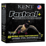 Kent Cartridge K203FSP284X6 Fasteel + Waterfowl 20 Gauge 3" 1 oz 4/6 Shot 25 Per Box/ 10 Case 1 153282