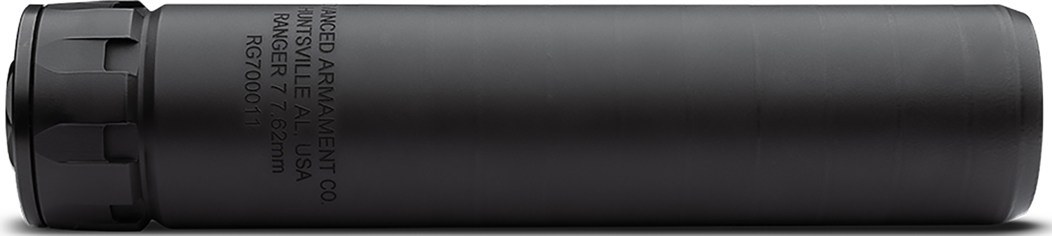 ADVANCED ARMAMENT COMPANY 65006 Ranger 7  30 Cal (7.62mm) 1.50" Black Stainless Steel Inconel 5/8"x24