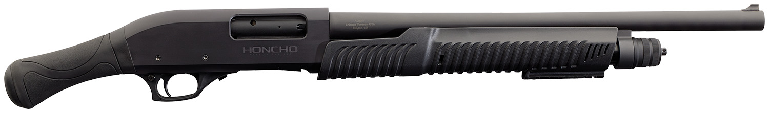 Chiappa Firearms 930.363 Honcho Tactical *CA Compliant 12 Gauge Pump 3" 5+1 18.50" Black Steel Barrel, Black Drilled & Tapped Aluminum Receiver, Black Birds Head Polymer Grip