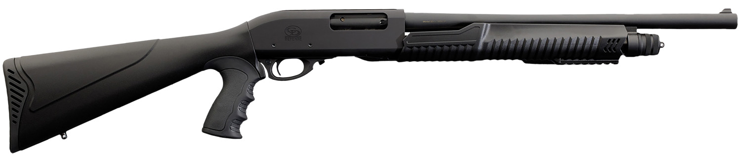 Chiappa Firearms 930294 301  Full Size Frame 12 Gauge Pump 3" 4+1 18.50" Black Steel Barrel, Black Aluminum Receiver, Black Fixed Synthetic Stock, Black Polymer Grip