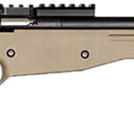Crickett KSA2150 Precision Full Size 22 LR Single Shot 16.10" Blued Threaded Bull Barrel, Blued Crickettinny Rail Steel Receiver, Flat Dark Earth Synthetic Adj LOP Stock 2 167600