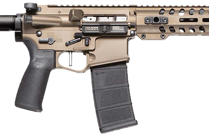 Patriot Ordnance Factory 01441 Renegade+ SBR Direct Impingement 300 Blackout 10.50" Rail Burnt Bronze Cerakote