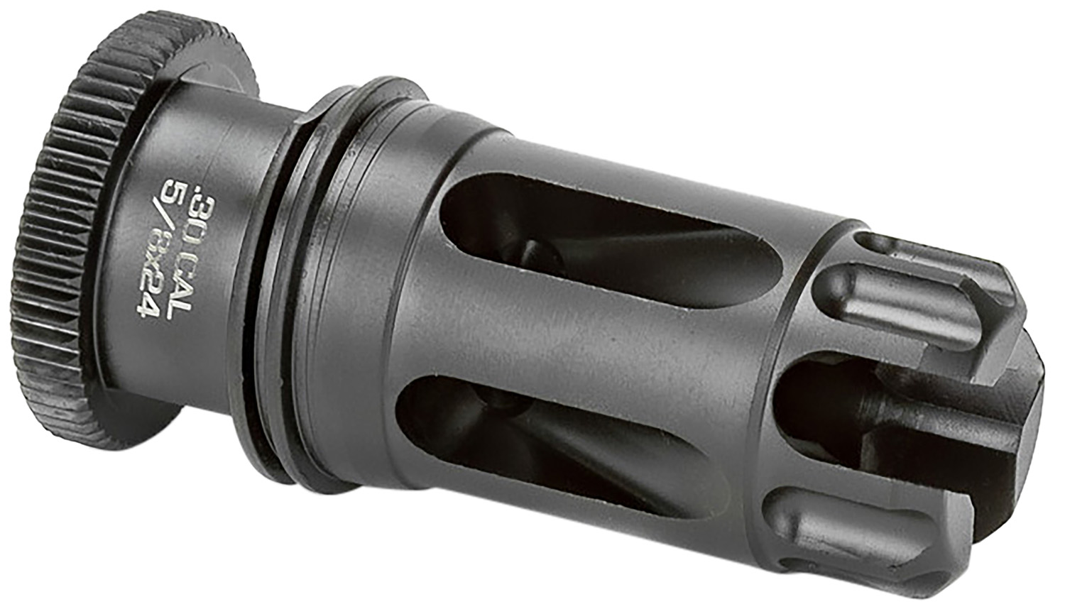 Griffin Armament DLFC30C5824 Dual-Lok Flash Comp 30/7.62mm Black QPQ Nitride 17-4 PH Stainless Steel 5/8"x24 Threads 3 Griffin Armament DLFC30C5824 Dual-Lok Flash Comp 30/7.62mm Black QPQ Nitride 17-4 PH Stainless Steel 5/8"x24 Threads