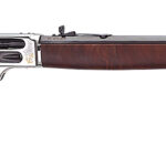 Henry H010BGMC Spirit Of The Corps 45-70 Gov 4+1 22" Black Octagon Barrel, Nickel Engraved w/24K Gold Inlay Brass Drilled & Tapped Receiver, American Walnut Straight Stock 1 185879