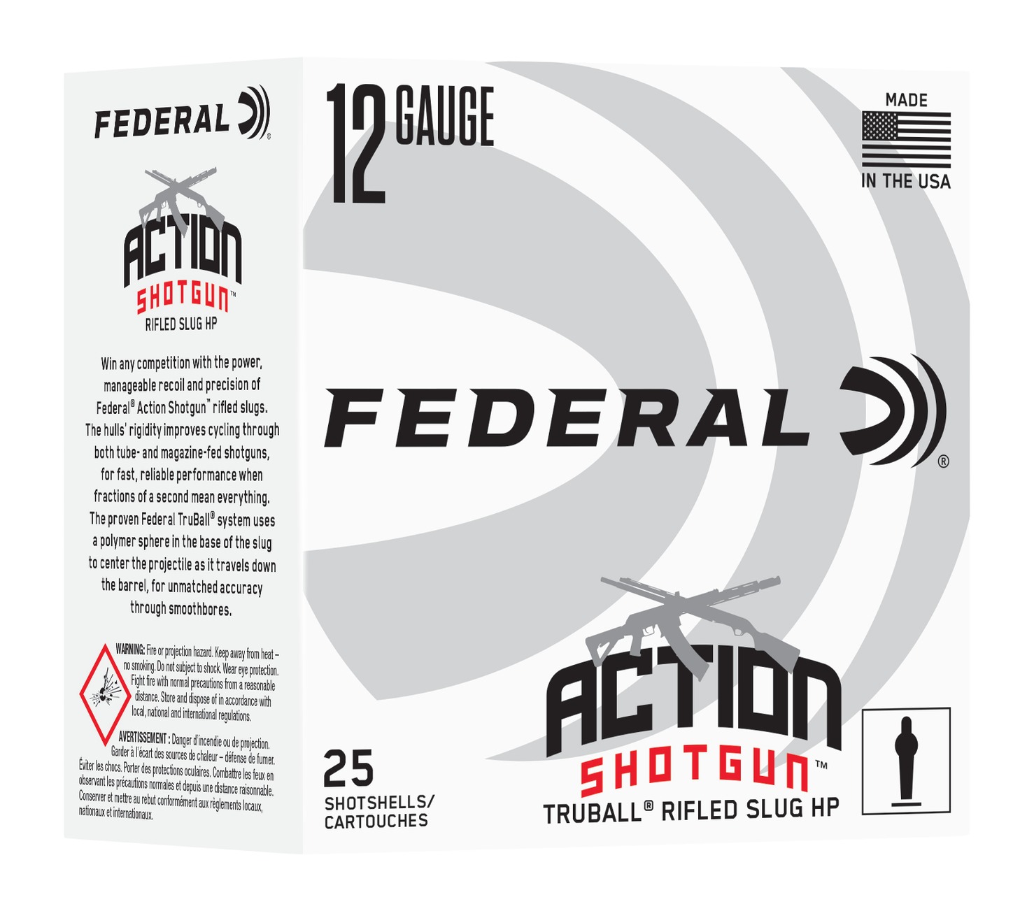 Federal AS12HLRS   12Gauge 2.75" 25 Per Box/10 Case