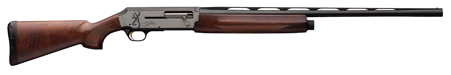 Browning 011413305 Silver Field 12 Gauge 26" 3" 4+1, Alloy Receiver With Silver/Matte Black Bi-Tone Finish, Satin Turkish Walnut Stock With Cut Checkering 3 Browning 011413305 Silver Field 12 Gauge 26" 3" 4+1, Alloy Receiver With Silver/Matte Black Bi-Tone Finish, Satin Turkish Walnut Stock With Cut Checkering