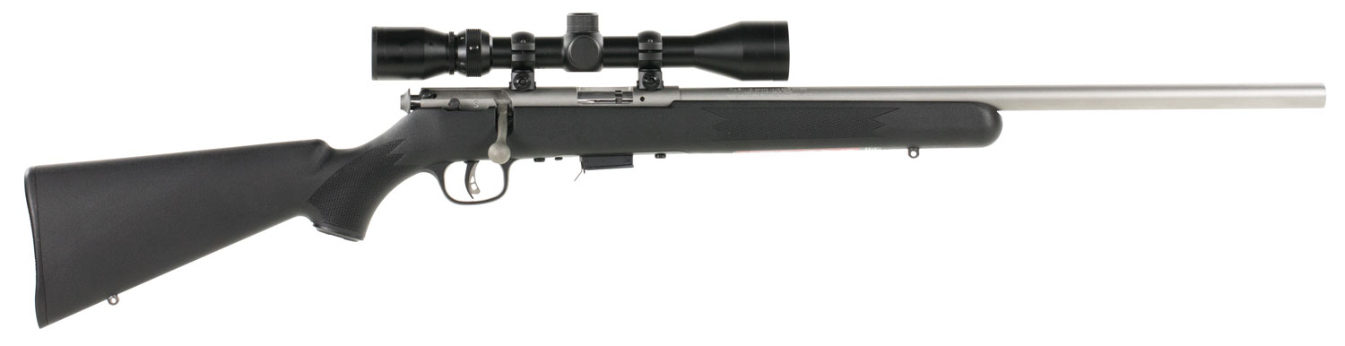 Savage Arms 95200 93 FVSS XP Full Size 22 WMR 5+1 21" Matte Stainless Heavy Barrel, Matte Drilled & Tapped Stainless Steel Receiver, Matte Black Fixed Synthetic Stock, 3-9x40mm Duplex, Right Hand 3 Savage Arms 95200 93 FVSS XP Full Size 22 WMR 5+1 21" Matte Stainless Heavy Barrel, Matte Drilled & Tapped Stainless Steel Receiver, Matte Black Fixed Synthetic Stock, 3-9x40mm Duplex, Right Hand