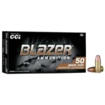 CCI 9MM LUGER 147GR FMJ BLAZER - BRASS 50 RD/BX 20 BX/CS 2 287114 14266686