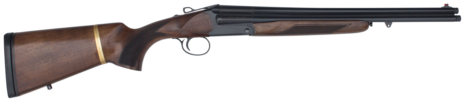 Charles Daly 930108 Triple Threat  12 Gauge 3rd 3" 18.50" Blued Triple Barrel, Black Metal Finish,  Oiled Walnut Checkered Stock & Forend, Removeable Butt Stock, Includes 5 Choke Tubes
