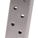 CMC Products 15150 Power Mag 10rd 45 ACP Fits 1911 Government Stainless Steel w/ Black Base Pad 1 31060