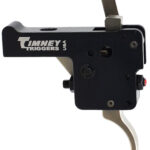 Timney Triggers 60916 Featherweight Deluxe Curved Trigger with 3 lbs Draw Weight & Black/Nickel Finish for Howa 1500 1 48428