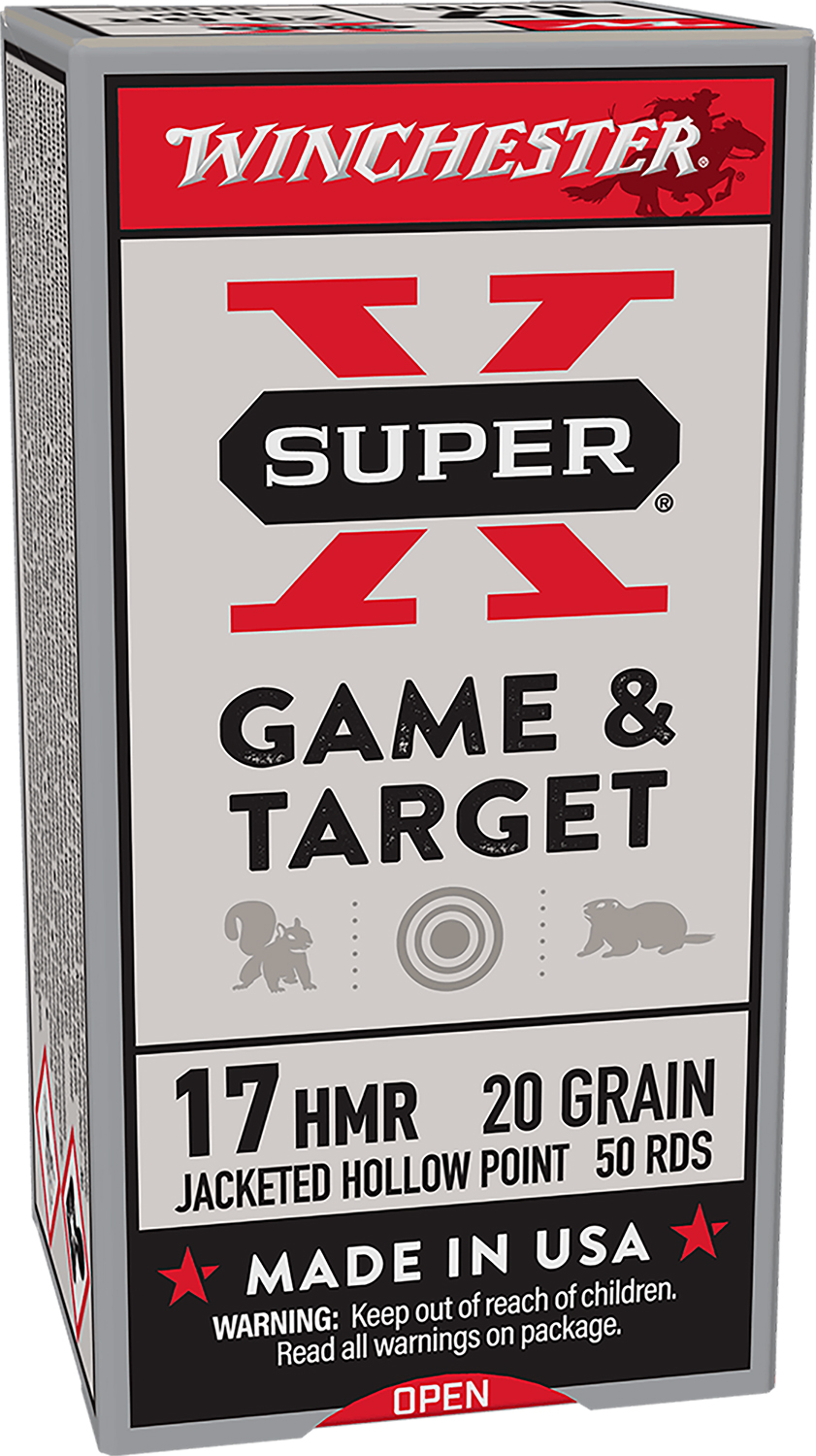 Winchester Ammo X17HMR1 Super X  17HMR 20gr Hornady XTP Hollow Point 50 Per Box/20 Case