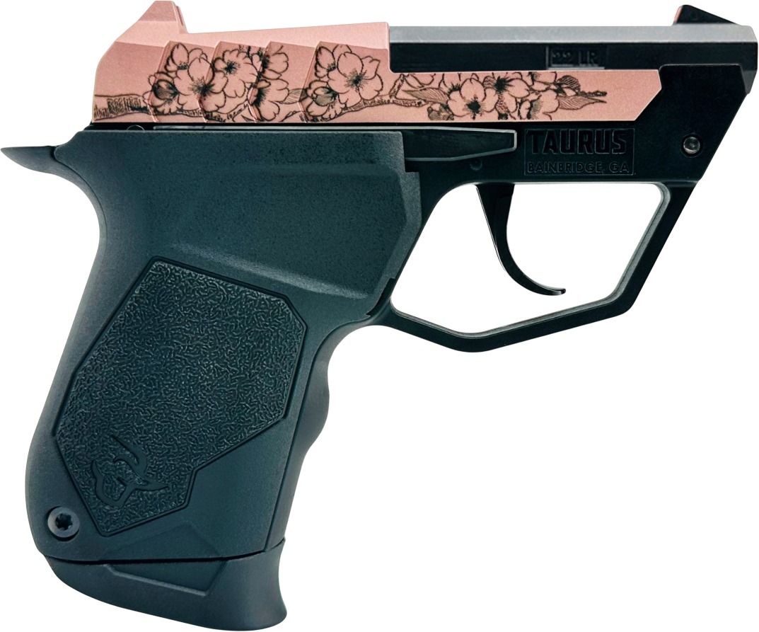 TAURUS 22TUC 22LR BLK/BLOSSOM 9+1 3 TAURUS 22TUC 22LR BLK/BLOSSOM 9+1