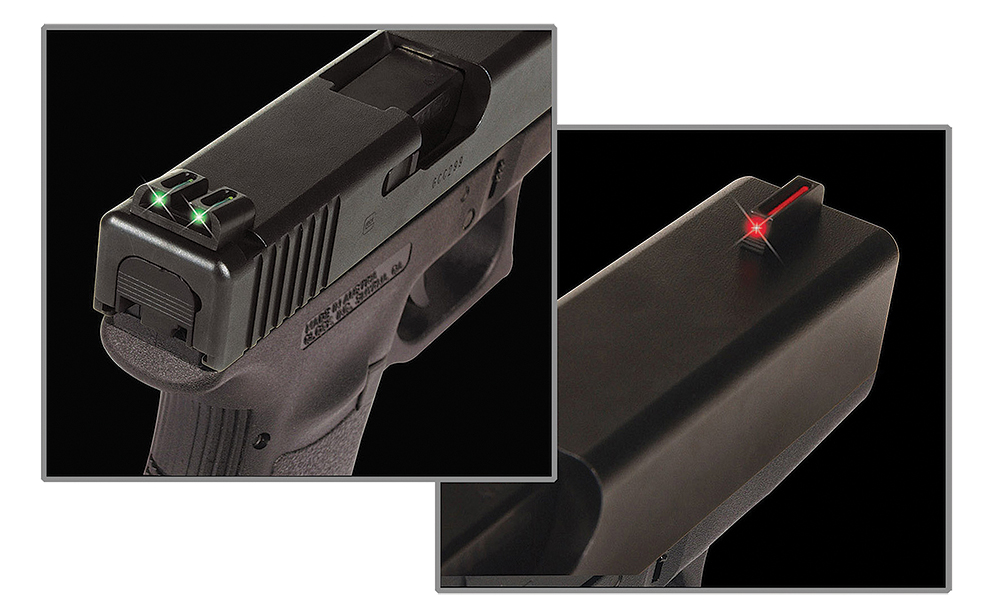TruGlo TG131S1 Fiber-Optic  Red/Fiber Optic Front Sight-Green/Fiber Optic Rear Sight Sig Sauer P-Series #8 Front/#8 Rear