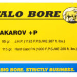 Buffalo Bore Ammunition 34A20 Personal Defense Strictly Business 9x18Makarov +P 95gr Jacket Hollow Point 20 Per Box/12 Case 2 80756
