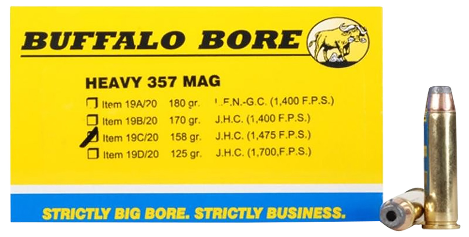 Buffalo Bore Ammunition 19C20 Heavy Strictly Business 357Mag 158gr Jacket Hollow Point 20 Per Box/12 Case 3 Buffalo Bore Ammunition 19C20 Heavy Strictly Business 357Mag 158gr Jacket Hollow Point 20 Per Box/12 Case