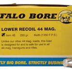 Buffalo Bore Ammunition 4E20 Low Recoil Strictly Business 44Rem Mag 255gr Hard Cast 20 Per Box/12 Case 2 80767