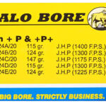 Buffalo Bore Ammunition 24A20 Personal Defense Strictly Business 9mmLuger +P+ 115gr Jacket Hollow Point 20 Per Box/12 Case 2 82091