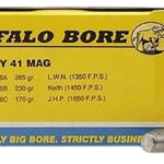 Buffalo Bore Ammunition 16A20 Heavy Strictly Business 41Rem Mag 265gr Hard Cast Lead 20 Per Box/12 Case 1 82114