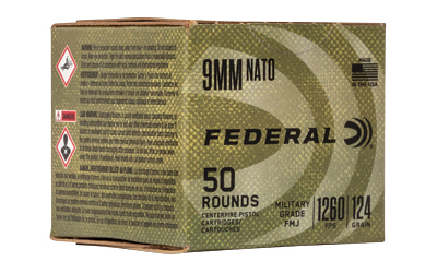 FED MIL-GRADE 9MM 124GR FMJ 50/500 3 FED MIL-GRADE 9MM 124GR FMJ 50/500