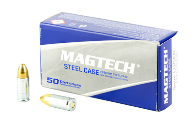 MAGTECH 9MM 115GR FMJ STEEL 50/1000 3 MAGTECH 9MM 115GR FMJ STEEL 50/1000