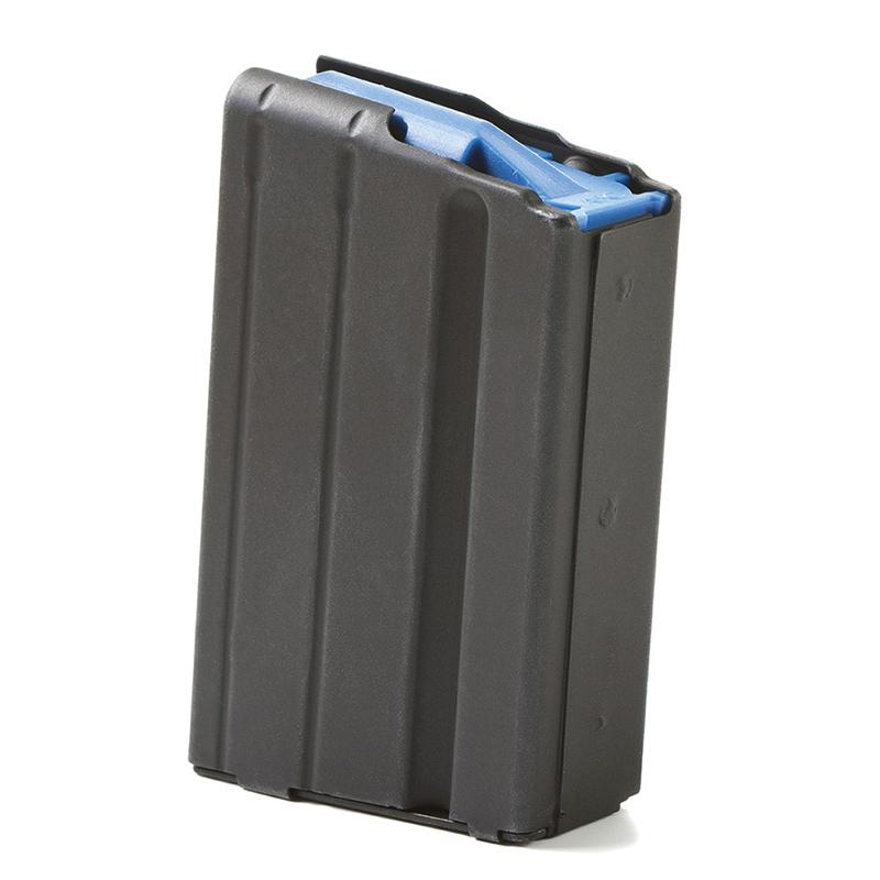 ASC AR-15 Stainless Steel Magazine 6.5 Grendel Black with Blue Follower 5/rd 3 ASC AR-15 Stainless Steel Magazine 6.5 Grendel Black with Blue Follower 5/rd