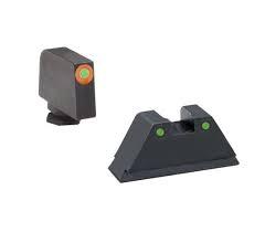 Green Tritium Round Outline Orange .315/black .394 for Glock TallSuppressor