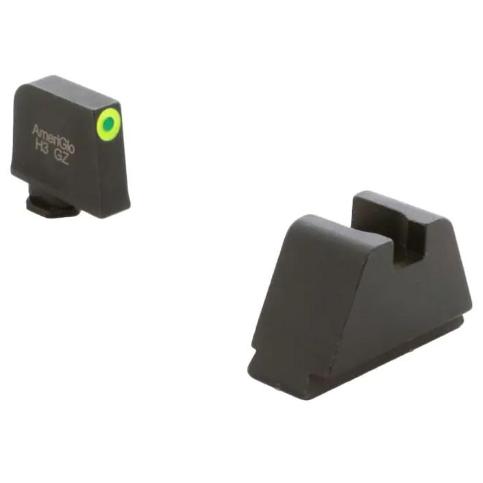 Ameriglo 4XL Tritium Night Sight Set for Glock Green with Green Outline Front Black Back 3 Ameriglo 4XL Tritium Night Sight Set for Glock Green with Green Outline Front Black Back
