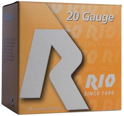Rio Small Game Load Shotshell 20 ga 3" MAX 1-1/4 oz #6 1250 fps 25/Box