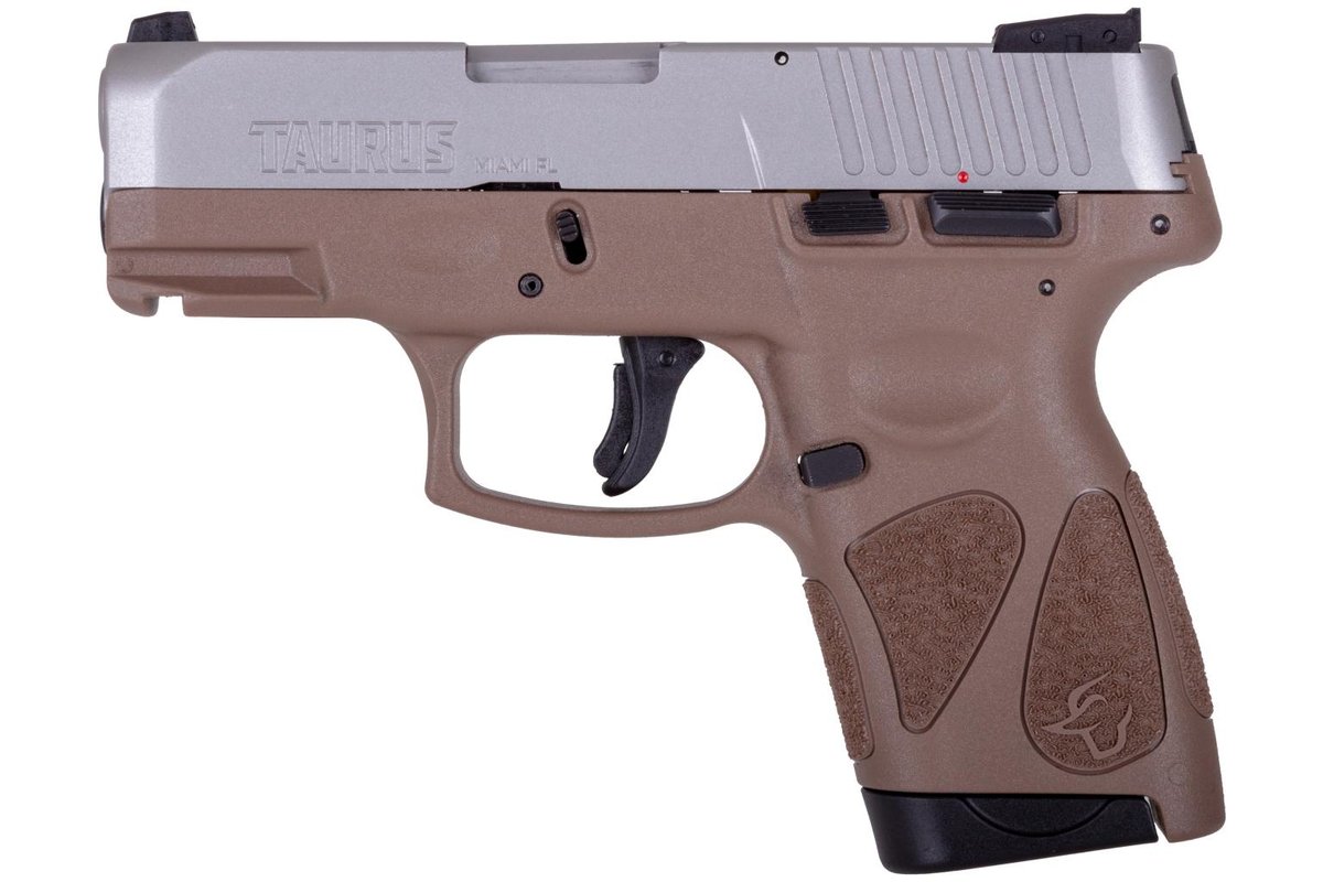 Taurus G2S Handgun 9mm Luger 7rd Magazines 3.2" Barrel Stainless Slide/Brown Grip 3 Taurus G2S Handgun 9mm Luger 7rd Magazines 3.2" Barrel Stainless Slide/Brown Grip