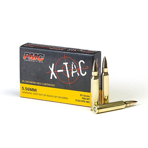 PMC 556 XP 193 5.56 55GR FMJ 20RD BX 1000RD CASE