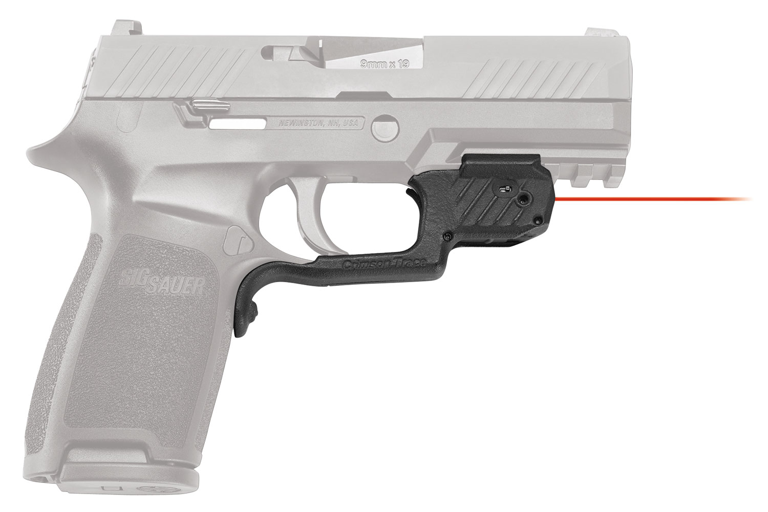 Crimson Trace 0177701 Laserguard  Fits Sig P320 (Except Subcompact)/M17/M18, Red Laser Black Polymer