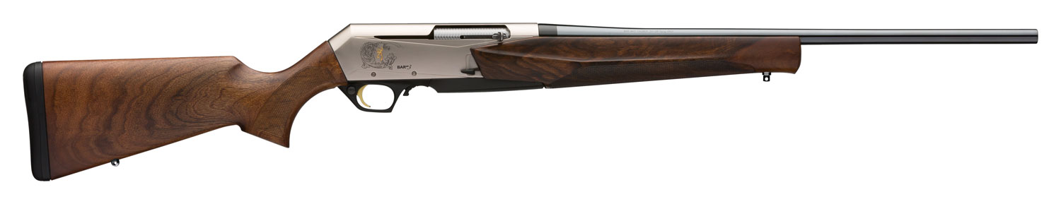 Browning 031047226 BAR MK3 Full Size 30-06 Springfield 4+1 22" Blue Polished Sporter Barrel, Drilled & Tapped Engraved Matte Nickel Aluminum Receiver, Fixed Oiled Turkish Walnut Stock, Right Hand
