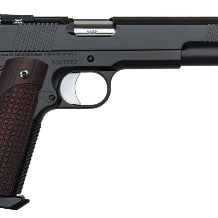 Dan Wesson 01840 Bruin  10mm Auto 8+1 6.03" Stainless Steel Barrel, Black Duty Serrated Stainless Steel Slide & Frame w/Beavertail, Brown G10 Grip, Ambidextrous