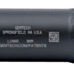 Gemtech 12711 Lunar-9 9mm Luger 1.40" Black Hardcoat Anodized Aluminum 1/2"-28 tpi 1 121637