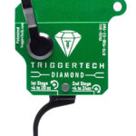 TriggerTech R70TGB02TNF Diamond Two-Stage Flat Clean Trigger with 0.50-2.80 lbs Draw Weight & Green w/Black Parts Finish for Remington 700 Right 1 127446