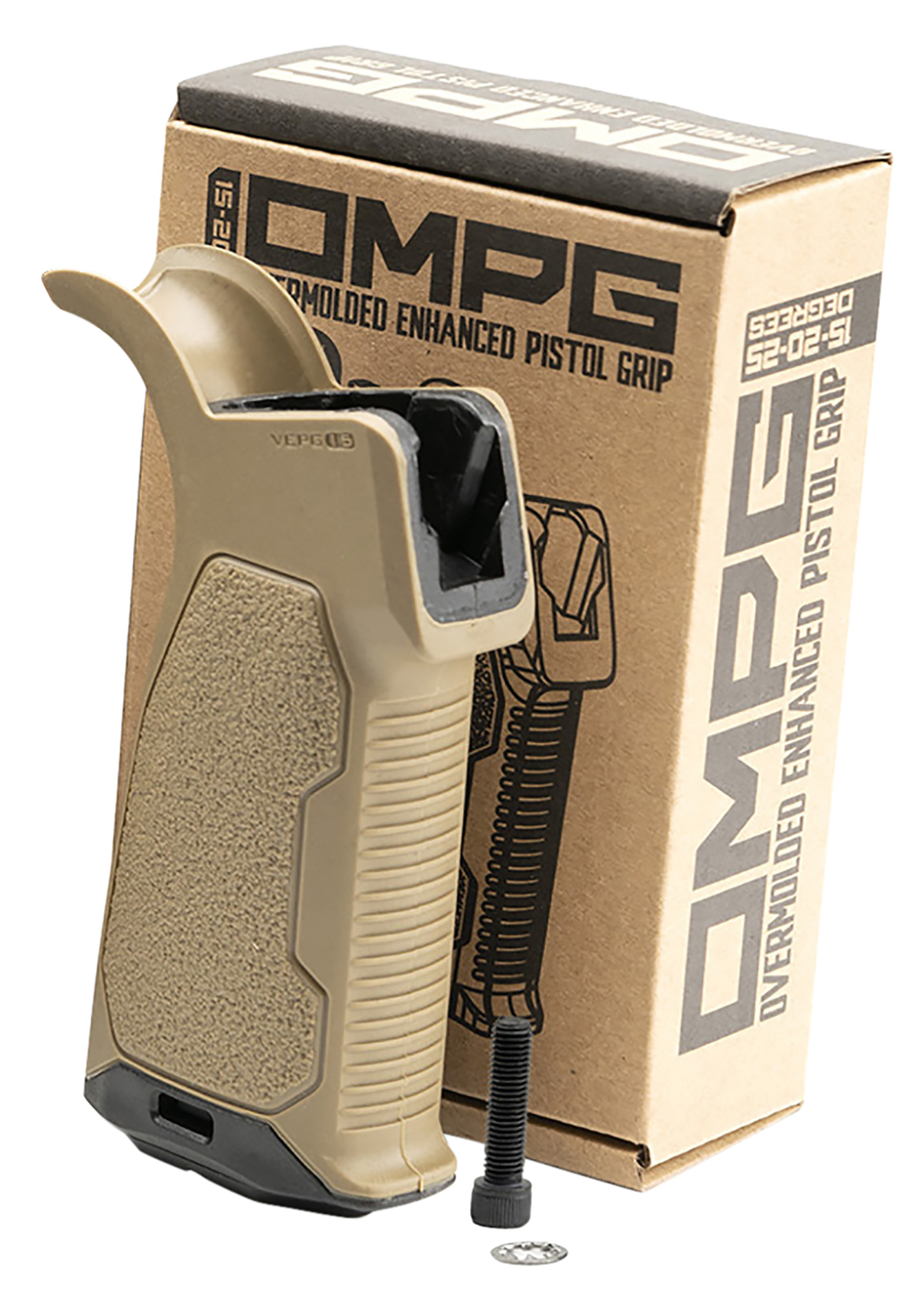 Strike AROMPG15FDE AR Enhanced Pistol Grip 15 Degrees AR Platform Flat Dark Earth Rubber 3 Strike AROMPG15FDE AR Enhanced Pistol Grip 15 Degrees AR Platform Flat Dark Earth Rubber