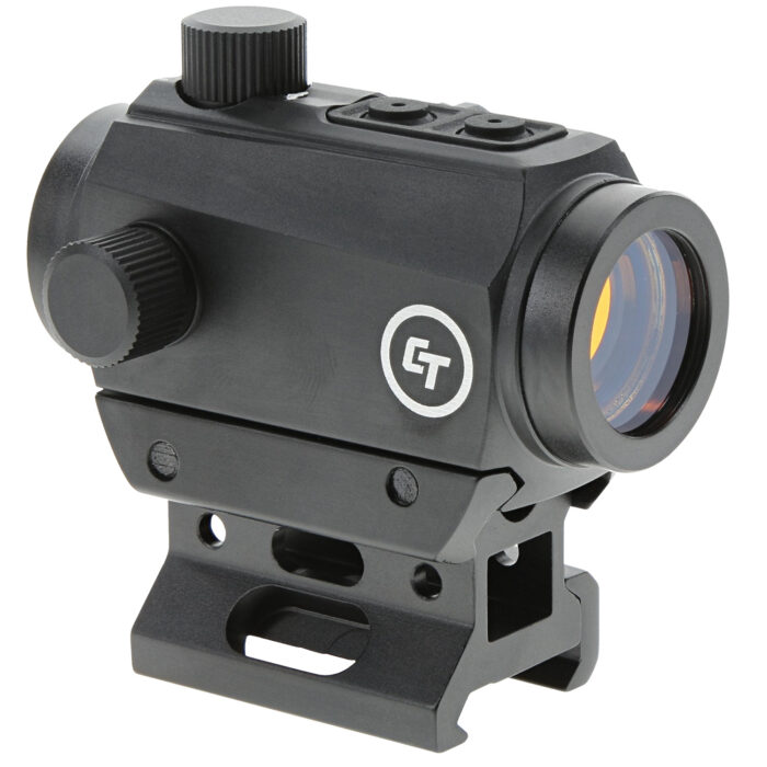 Cart 1 Crimson Trace 0102030 CTS-25 Matte Black 1x20mm 4 MOA Red Dot Reticle, Picatinny Rail Mount