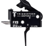 TriggerTech ARFTBB36NNF Adaptable Two-Stage Flat Trigger with 3.50-6 lbs Draw Weight & Black PVD Finish for FN FX9 1 131750
