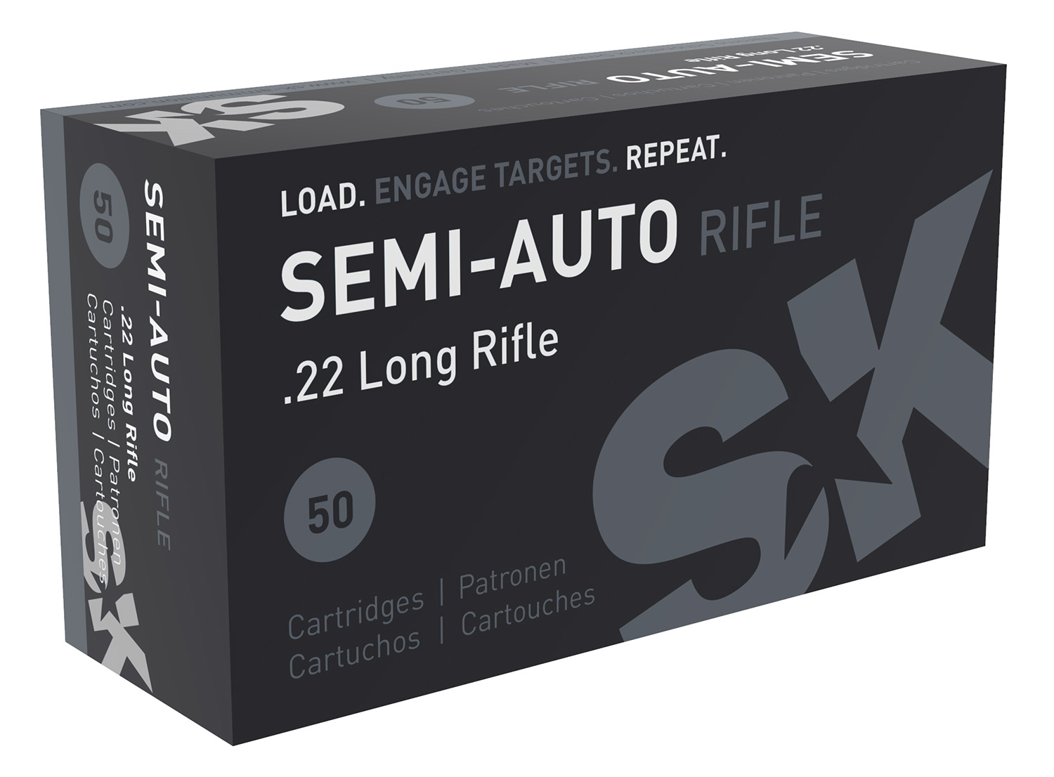 SK 420148 Semi-Auto Rilfe  22LR 40gr 50 Per Box/100 Case