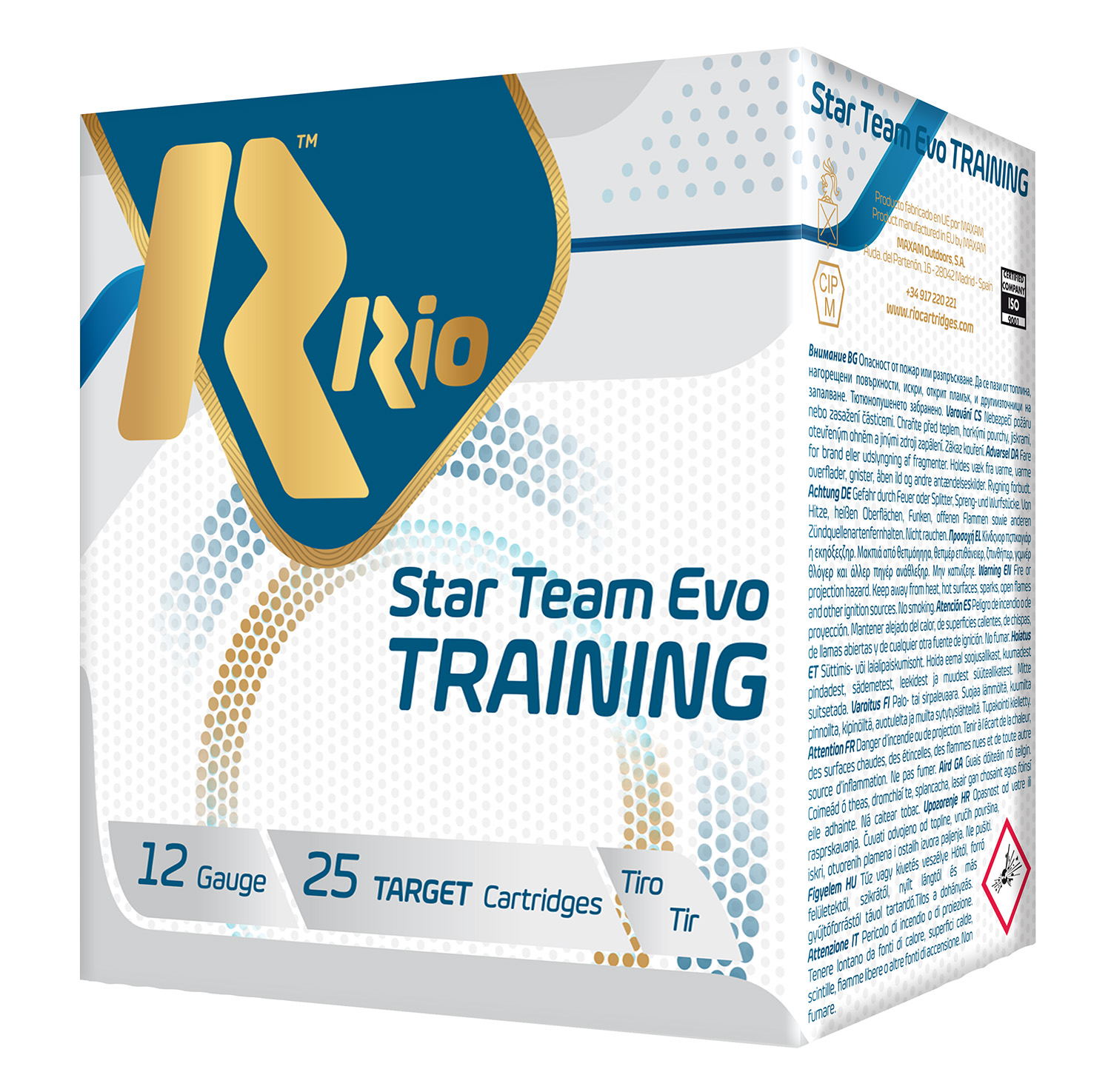 Rio Ammunition STT24LT8 Star Team Training 24 Light 12Gauge 2.75" 7/8oz 8Shot 25 Bx/10 Case 3 Rio Ammunition STT24LT8 Star Team Training 24 Light 12Gauge 2.75" 7/8oz 8Shot 25 Bx/10 Case