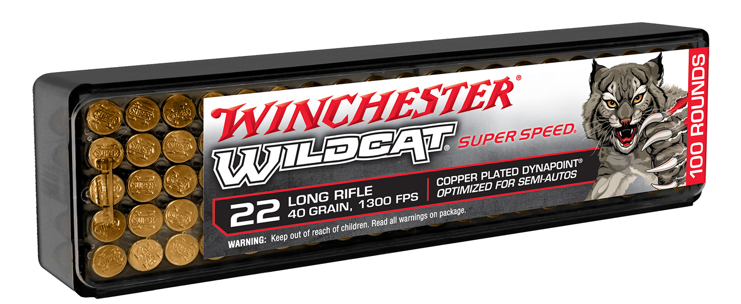 Winchester Ammo WW22LRSSD Wildcat Super Speed 22LR 40gr Copper Plated DynaPoint 100 Per Box/20 Case 3 Winchester Ammo WW22LRSSD Wildcat Super Speed 22LR 40gr Copper Plated DynaPoint 100 Per Box/20 Case