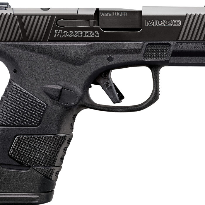 Mossberg 89025 MC2sc Sub-Compact 9mm Luger 3.40" 14+1,11+1 Matte Black DLC Stainless Steel with Optics Cut Aggressive Textured Black Polymer Grip (No Safety)
