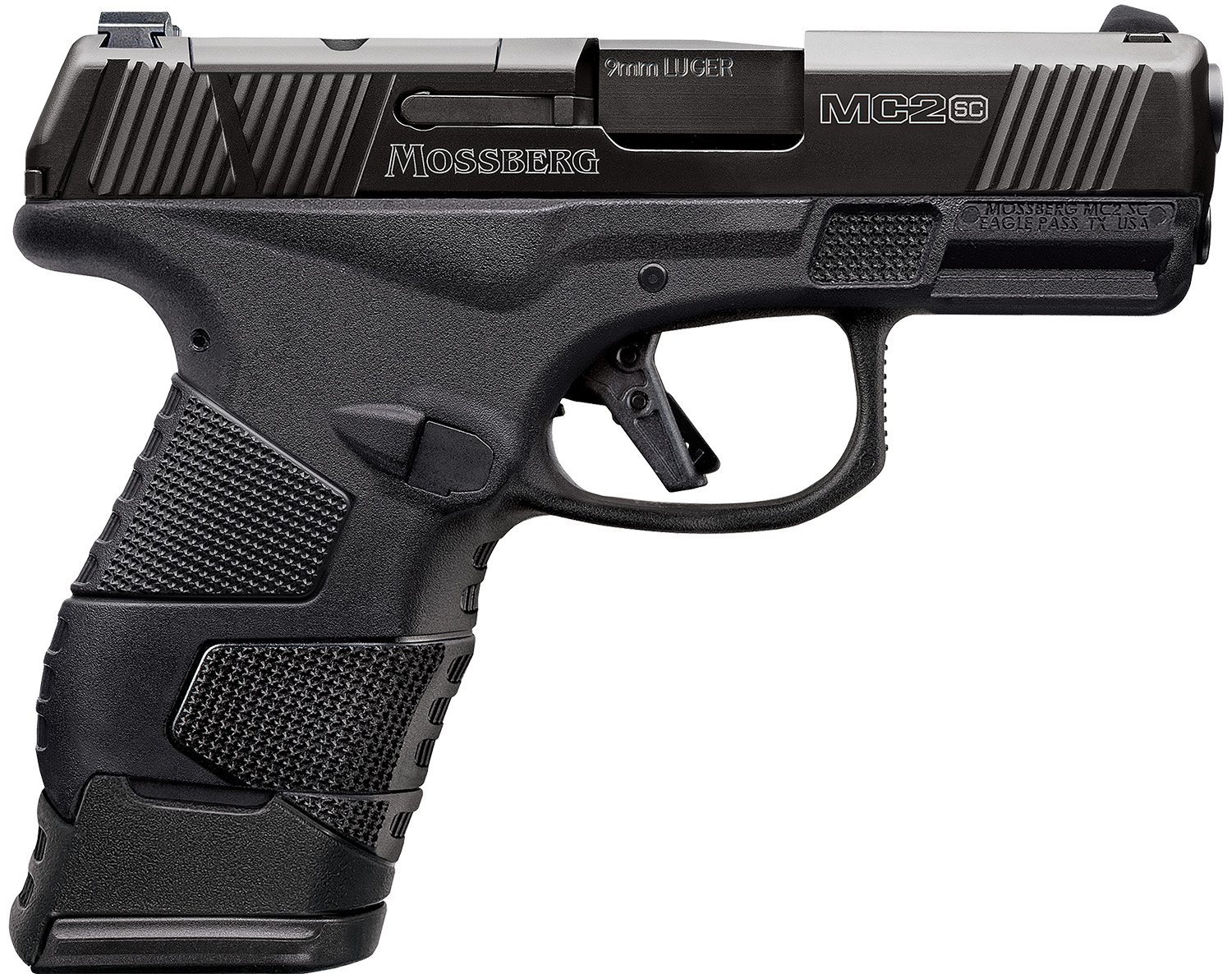 Mossberg 89025 MC2sc Sub-Compact 9mm Luger 3.40" 14+1,11+1 Matte Black DLC Stainless Steel with Optics Cut Aggressive Textured Black Polymer Grip (No Safety) 3 Mossberg 89025 MC2sc Sub-Compact 9mm Luger 3.40" 14+1,11+1 Matte Black DLC Stainless Steel with Optics Cut Aggressive Textured Black Polymer Grip (No Safety)