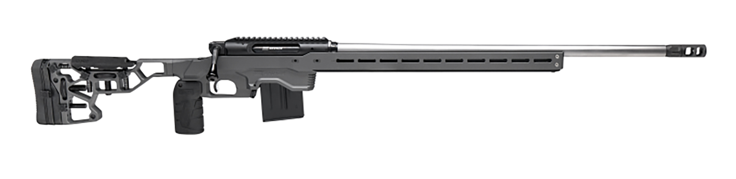 Savage Arms 57890 Impulse Elite Precision 6.5 PRC 7+1 26" Stainless Barrel, Matte Black Nitride Rec, Gray Cerakote Adjustable MDT ACC Aluminum Chassis Stock