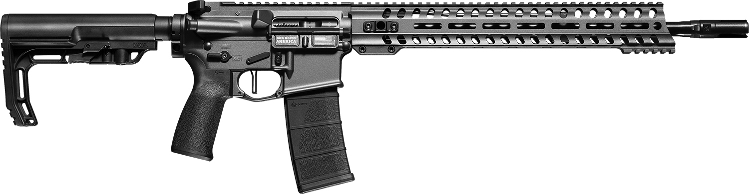 Patriot Ordnance Factory 01649 Minuteman Direct Impingement *CA Compliant 5.56x45mm NATO 16.50" 10+1 Tungsten Rec/14.5" M-Lok Handguard Black Nitride Barrel Black Polymer 6 Position MFT Stock & Grip 3 Patriot Ordnance Factory 01649 Minuteman Direct Impingement *CA Compliant 5.56x45mm NATO 16.50" 10+1 Tungsten Rec/14.5" M-Lok Handguard Black Nitride Barrel Black Polymer 6 Position MFT Stock & Grip