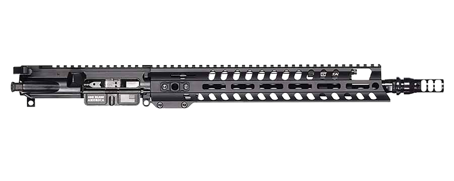 Patriot Ordnance Factory Renegade + Complete Upper 5.56x45mm NATO 10.50" Black Nitride Barrel Aluminum Black Anodized Receiver 9" M-LOK Handguard Adjustable Block