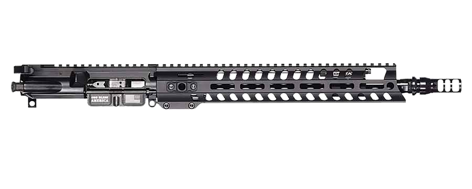 Patriot Ordnance Factory Renegade + Complete Upper 5.56x45mm NATO 10.50" Black Nitride Barrel Aluminum Black Anodized Receiver 9" M-LOK Handguard Adjustable Block