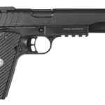 EAA GIRSAN 390600 MC1911S Hunter Full Size 10mm Auto 8+1 6" Black Steel Barrel, Blued Serrated Slide, Matte Black Steel Frame w/Accessory Rail & Beavertail, Black Checkered Polymer Grips Ambidextrous 2 142942