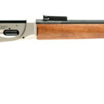 Gforce Arms GFLVR410NKLY Saddlehorn 410 Gauge 2.5" 7+1 20" Black Barrel, Nickel Metal Finish Aluminum Receiver, Turkish Walnut Stock (Youth) 2 144152